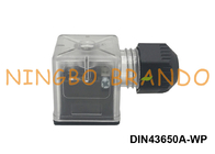 DIN43650A জলরোধী IP67 সোলেনয়েড ভালভ কয়েল সংযোগকারী 2P+E 3P+E