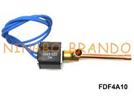 FDF4A10 Dehumidifier রেফ্রিজারেশন সোলোনয়েড ভালভ 1/4 &amp;#39;&amp;#39; 6.35 মিমি ওডি AC220V সাধারণত বন্ধ