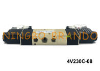 4V230C-08 পিটি 1/4 &quot;এয়ারট্যাক টাইপ এয়ার সোলোনয়েড ভালভ ডাবল বৈদ্যুতিক নিয়ন্ত্রণ 5/3 ওয়ে 12 ভিডিসি