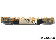 এয়ারট্যাক প্রকার 4V230C-08 5/3 ওয়ে অটোমেশন AC220V DC24V জন্য অ্যালুমিনিয়াম শরীরের সাথে বায়ুসংক্রান্ত স্লোনয়েড ভালভ