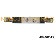 এয়ারটিসির প্রকার 4V430C-15 5 ওয়ে 3 পজিশন 1/2 &quot;বায়ুসংক্রান্ত সোলেনয়েড ভালভ অটোমেশন মেশিন নিয়ন্ত্রণের উপাদান