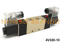 3/8 '' এনপিটি 4V320-10 5/2 ওয়ে নির্দেশিক নিয়ন্ত্রণ নিয়ন্ত্রণ ভালভ বায়ুসংক্রান্ত ডাবল সোলোনয়েড AC110V AC220V