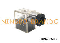 DIN 43650 টাইপ বি DIN43650B এমপিএম সোলোনয়েড কয়েল সংযোগকারী এসি / ডিসি