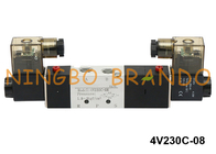 4V230C-08 Airtac টাইপ 5/3 উপায় বায়ুসংক্রান্ত সোলেনয়েড ভালভ 24VDC 220VAC