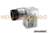 LED DIN 43650 ফর্ম সি সহ DIN43650C সোলেনয়েড ভালভ কয়েল সংযোগকারী