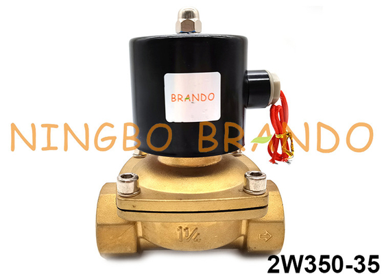 2W350-35 ব্রাস নরমাল ক্লোজড সোলেনয়েড ভালভ ডাইরেক্ট অ্যাকশন ফর ওয়াটার অয়েল এয়ার গ্যাস