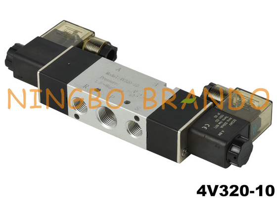 4V320-10 3/8'' বায়ুসংক্রান্ত বায়ু নিয়ন্ত্রণ সোলেনয়েড ভালভ DC24V DC24V