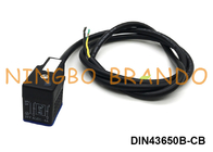 LED সহ DIN43650B IP67 জলরোধী মোল্ডেড কেবল সোলেনয়েড কয়েল সংযোগকারী