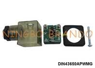 DIN43650A পাওয়ার সেভিং সোলিনয়েড ভ্যালভ কয়েল সংযোগকারী 12VDC 24VDC 2P+E IP65