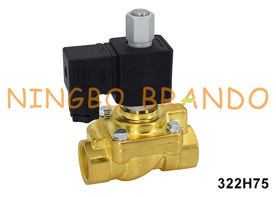 322H75 1/2'' 40 বার পার্কার প্রকার স্বাভাবিকভাবে খোলা সোলিনয়েড ভালভ 24V 110V 220V