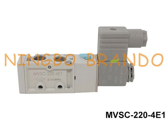 MVSC-220-4E1 5/2 ওয়ে বায়ুসংক্রান্ত সোলিনয়েড ভালভ 12V 24V 110V 220V