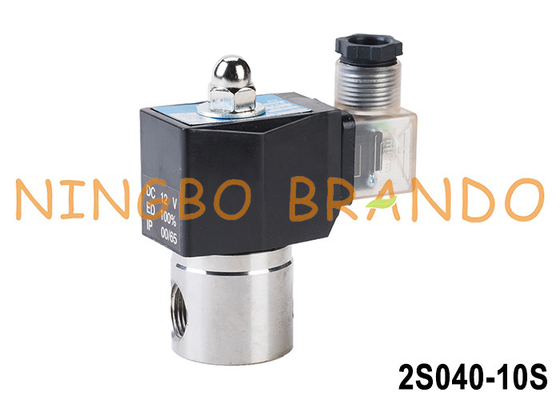 2S040-10 3/8' জল বায়ু তেল স্টেইনলেস স্টীল Solenoid ভালভ 12V 24V 110V 220V