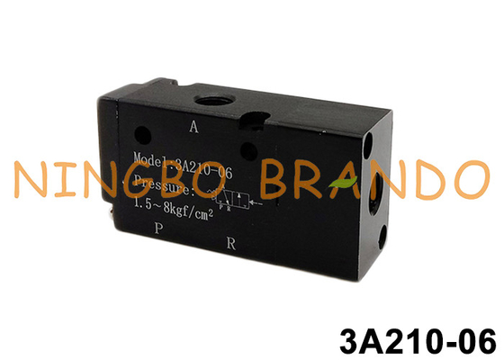 3A210-06 স্বাভাবিকভাবে খোলা স্বাভাবিকভাবে বন্ধ বায়ুসংক্রান্ত বায়ু পাইলট ভালভ 3/2 উপায়