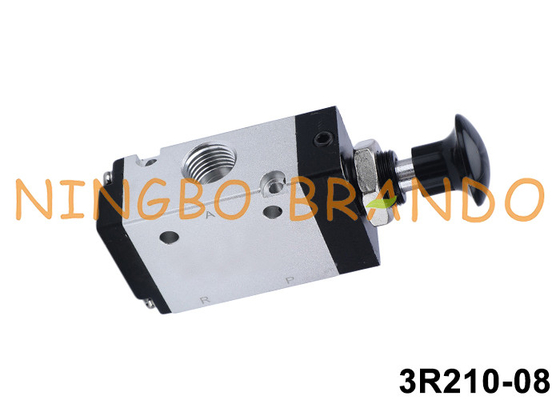 3R210-08 3/2 ওয়ে বায়ুসংক্রান্ত ম্যানুয়াল ধাক্কা টানুন বায়ু নিয়ন্ত্রণ ভালভ