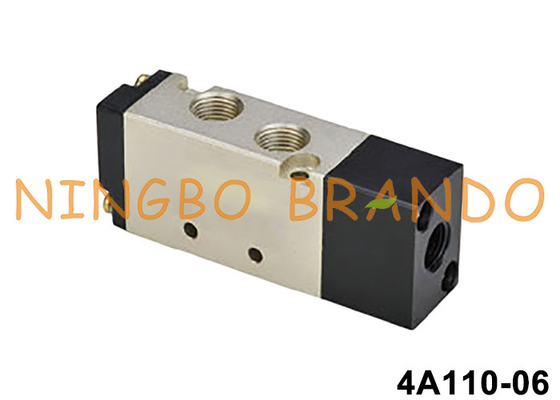 4A110-06 1/8'' বায়ুসংক্রান্ত এয়ার পাইলট ভ্যালভ 5 ওয়ে 2 অবস্থান