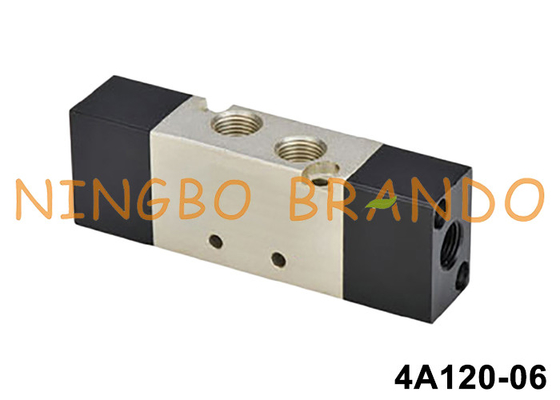 4A120-06 1/8'' বায়ুসংক্রান্ত দিকনির্দেশক সোলিনয়েড ভালভ 5/2 উপায়