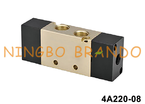দুই-পজিশন-ফাইভ-ওয়ে 1/4'' বায়ুসংক্রান্ত বায়ু নিয়ন্ত্রণ ভালভ 4A220-08