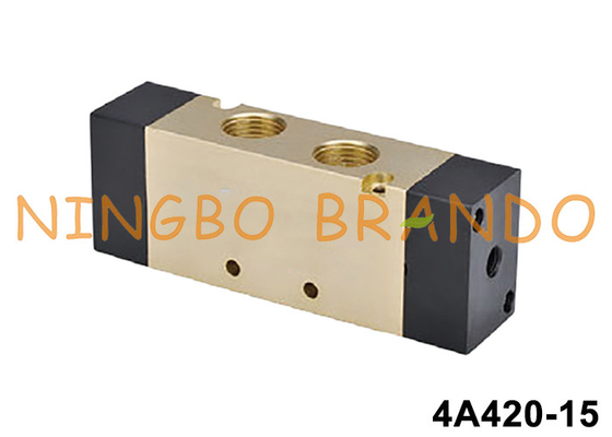 4A420-15 1/2' ডাবল এয়ার পাইলট ভ্যালভ 5/2 ওয়ে নিউম্যাটিক কন্ট্রোল