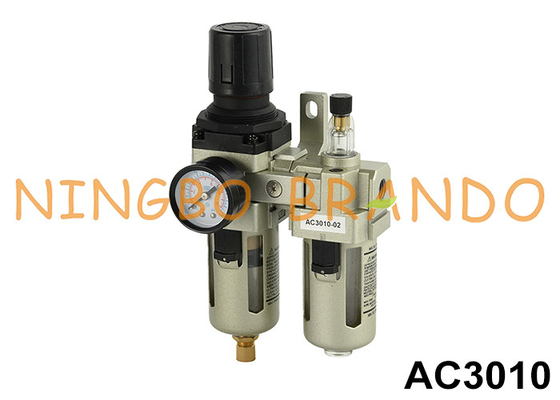 AC3010 1/4' 3/8' এয়ার ফিল্টার নিয়ন্ত্রক লুব্রিকেটর FR.L সংমিশ্রণ