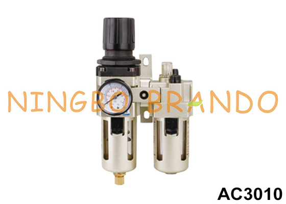 AC3010 1/4' 3/8' এয়ার ফিল্টার নিয়ন্ত্রক লুব্রিকেটর FR.L সংমিশ্রণ