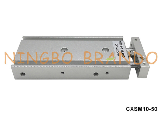 CXSM10-50 SMC টাইপ ডুয়াল রড নিউম্যাটিক এয়ার সিলিন্ডার 10mm Bore 50mm Stroke