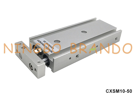 CXSM10-50 SMC টাইপ ডুয়াল রড নিউম্যাটিক এয়ার সিলিন্ডার 10mm Bore 50mm Stroke