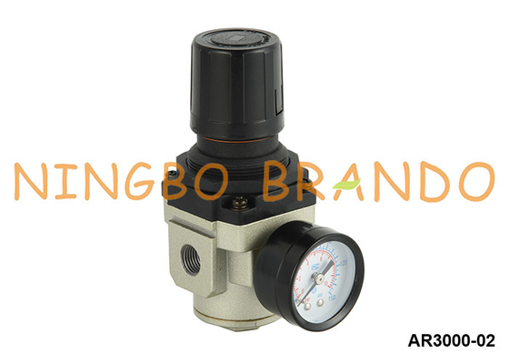 AR3000-02 এসএমসি টাইপ বায়ুসংক্রান্ত বায়ু চাপ নিয়ন্ত্রক 1/4'' 1 এমপিএ গ্যাজেজ সহ