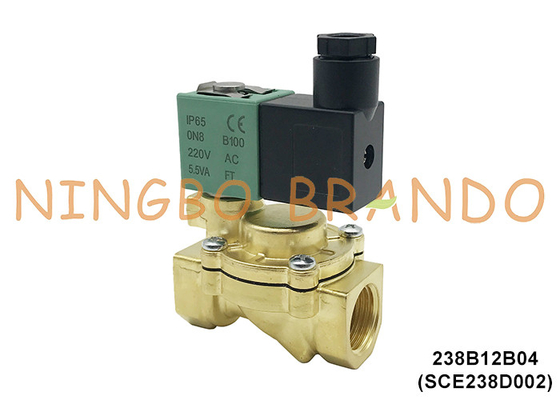 SCE238D002 1/2' ASCO টাইপ ব্রাস বৈদ্যুতিক Solenoid ভালভ 220VAC 110VAC 24VDC