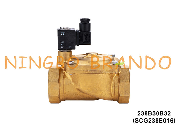 SCG238E016 1-1/4' ASCO টাইপ ওয়াটার ব্রাস সোলিনয়েড ভালভ 24VDC 110VAC 220VAC