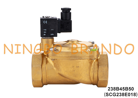 SCG238E018 2'' ASCO টাইপ ব্রাস সোলিনয়েড ভালভ 2 ওয়ে NC 220V 110V 24V