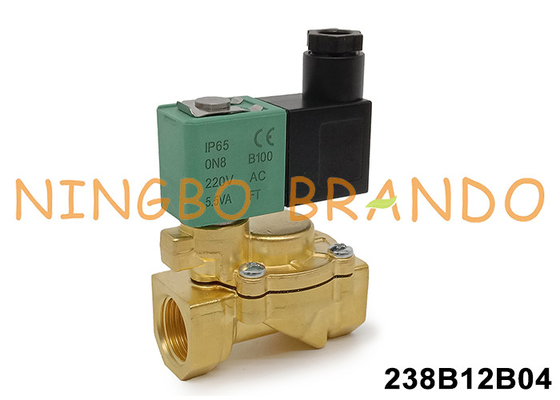 ASCO টাইপ SCE238D002 1/2' ব্রাসের সোলিনয়েড ভালভ 24V 110V 220V এসি ডিসি