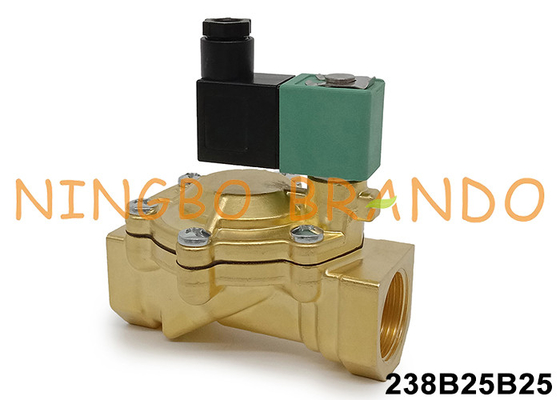 1' এএসসিও টাইপ SCG238E005 ব্রাসের সোলিনয়েড ভালভ 24VDC 110VAC 220VAC