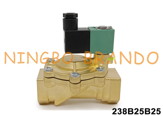 1' এএসসিও টাইপ SCG238E005 ব্রাসের সোলিনয়েড ভালভ 24VDC 110VAC 220VAC