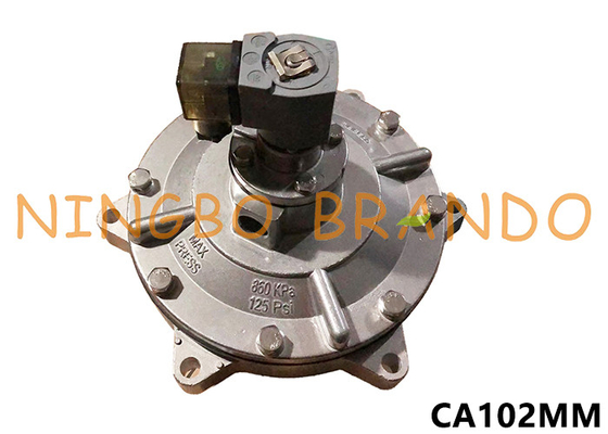CA102MM 4'' ব্যাগ ফিল্টার জন্য পূর্ণ নিমজ্জন পালস জেট ভালভ 24V ডিসি 220V এসি