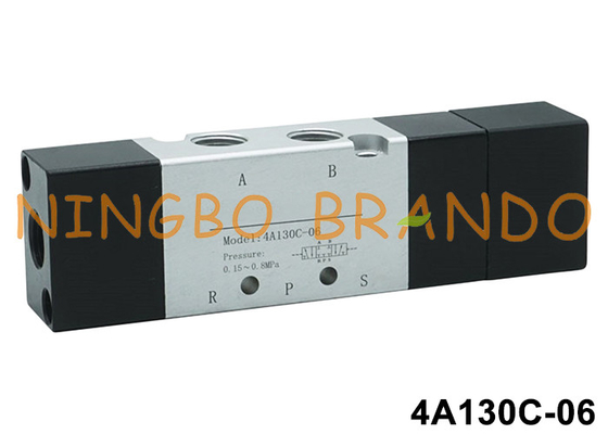 এয়ারট্যাক টাইপ 4A130C-06 1/8'' বায়ুসংক্রান্ত এয়ার পাইলট ভালভ 5/3 উপায়
