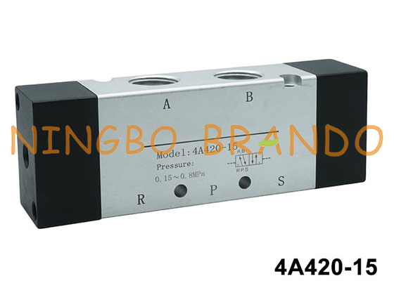 4A420-15 1/2' অ্যালুমিনিয়াম খাদ শরীর সঙ্গে বায়ুসংক্রান্ত বায়ু পাইলট ভালভ