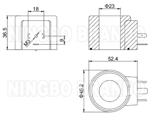 24VDC 26W হাইড্রোলিক সোলিনয়েড ভালভ কয়েল ফোটন লভল FR60 এক্সক্যাভারের জন্য