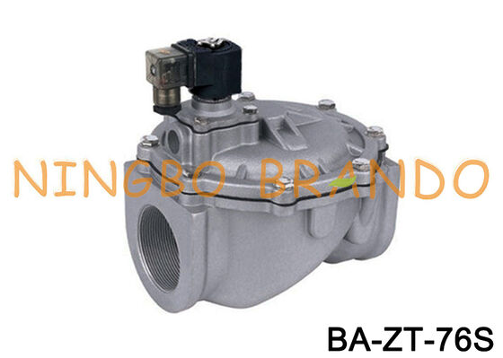 ডাস্ট কালেক্টর এর জন্য ৩'' স্ট্রেইট থ্রু পালস জেট সোলেনয়েড ভালভ ২৪V ১১০V ২২০V