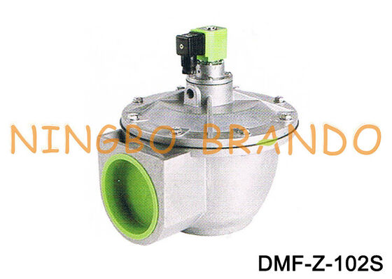DMF-Z-102S BFEC ধুলো সংগ্রাহকের জন্য 4 ইঞ্চি ডান কোণ ডায়াফ্রাম পালস ভালভ