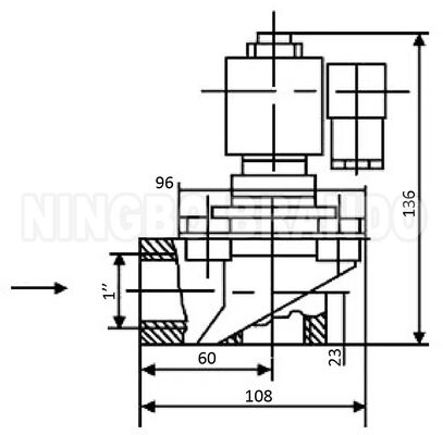 WXYD TDF-Z-25 1'' রাইট এঙ্গেল পলস জেট ভালভ ফর ইন্ডাস্ট্রিয়াল ব্যাগ ফিল্টার