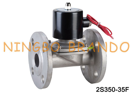 2S350-35 2/2 ওয়ে DN35 ফ্ল্যাঞ্জ স্টেইনলেস স্টীল Solenoid ভালভ
