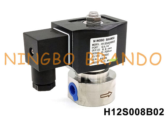 700 বার 10000 পিএসআই উচ্চ চাপ সোলিনয়েড ভালভ1/4'' 220V 110V 24V 12V