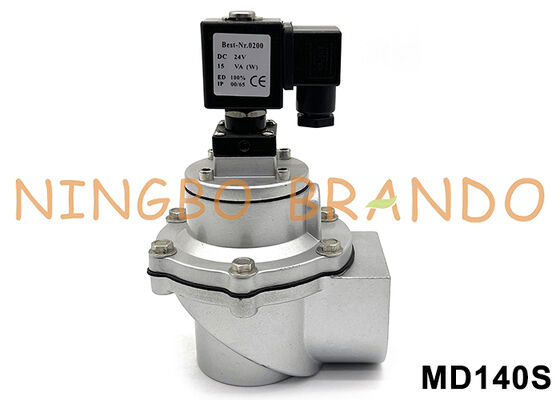 হুয়ানেং টাইপ MD140S 1-1/2'' থ্রেডেড পালস জেট ভালভ 24VDC 220VAC