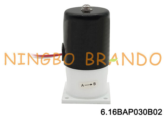 অ্যাসিড ক্ষার ক্ষয় প্রতিরোধের বিচ্ছিন্নতার জন্য 1/4'' PTFE সোলেনয়েড ভালভ