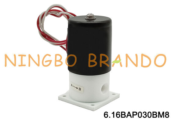 M8 অ্যান্টি-জারসিভ আইসোলেশন PTFE সোলেনয়েড ভালভ DC24V AC220V