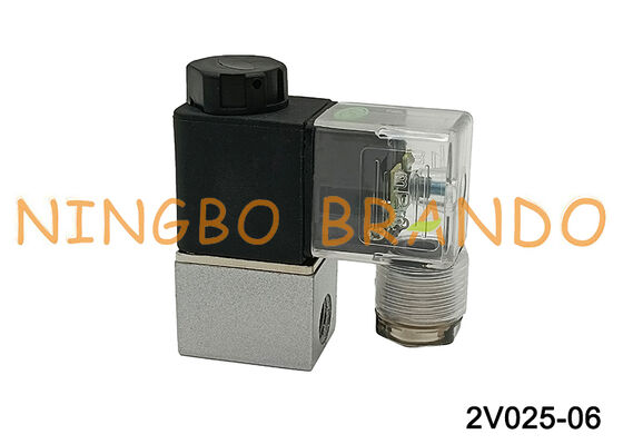 Airtac টাইপ 2V025-06 2 ওয়ে সোলেনয়েড ভালভ 1/8'' 12VDC DC 12V