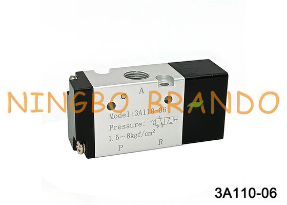 AIRTAC টাইপ নিউম্যাটিক কন্ট্রোল ভালভ 3A110-06 1/8'' 3 ওয়ে এয়ার পাইলট ভালভ
