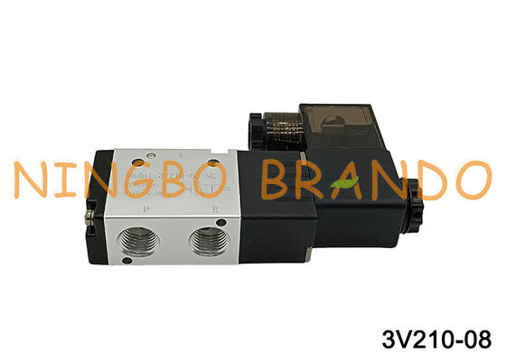 Airtac টাইপ 3V210-08-NC 3V210-08-NO সোলেনয়েড ভালভ 3/2 উপায় 3V200 সিরিজ