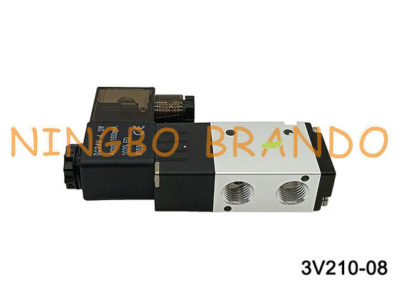 Airtac টাইপ 3V210-08-NC 3V210-08-NO সোলেনয়েড ভালভ 3/2 উপায় 3V200 সিরিজ
