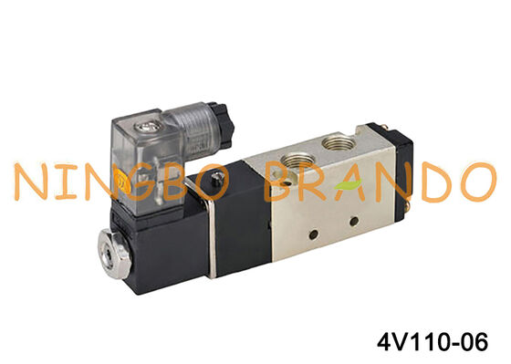 Airtac টাইপ 4V110-06 একক সোলেনয়েড বায়ুসংক্রান্ত এয়ার ভালভ 4V100 সিরিজ